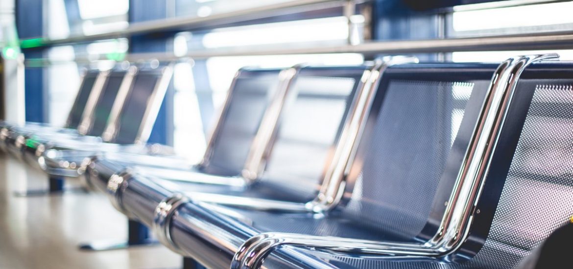 Airport Seats in Terminal Waiting Area
