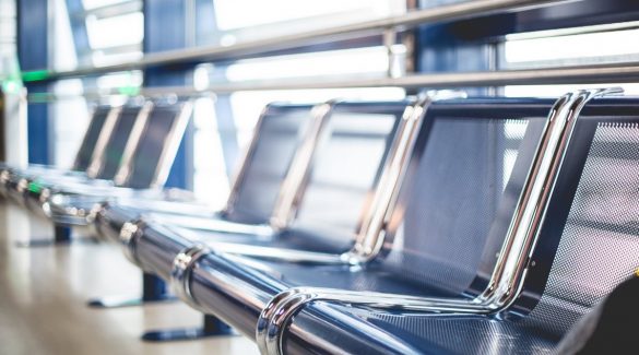 Airport Seats in Terminal Waiting Area