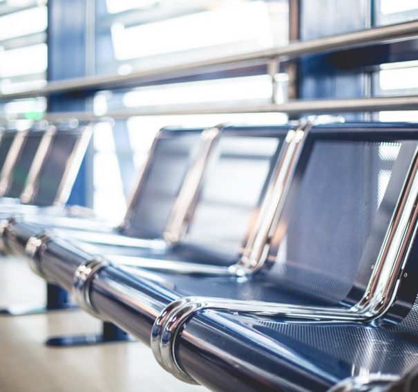 Airport Seats in Terminal Waiting Area