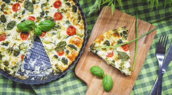 Broccoli Pie with Basil