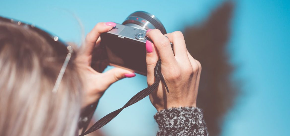 Taking a Photo with Small Camera