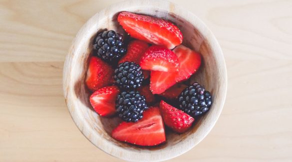 Fresh Strawberries and Blackberries