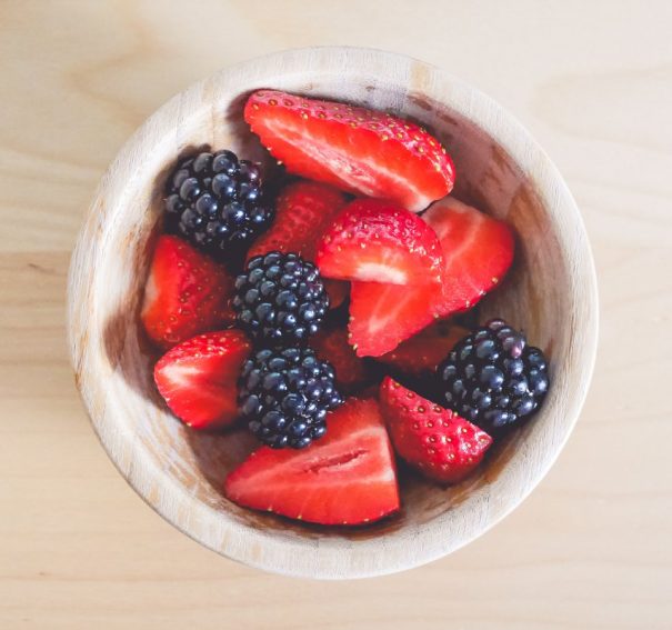 Fresh Strawberries and Blackberries