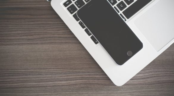 iPhone on MacBook Keyboard