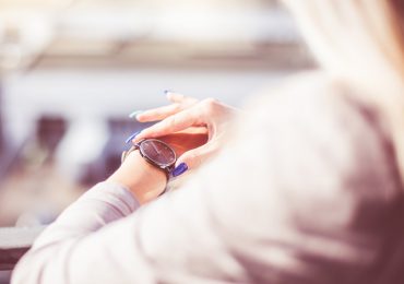 Woman Checking The Time