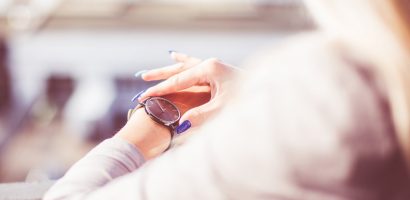 Woman Checking The Time